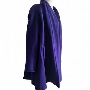 Vintage G.W.C Good Work Clothing women’s 10 petite purple wool blend draped coat